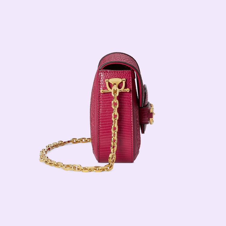 675801.FABCP.6473.010.065.0000.Light Gucci Horsebit 1955 GG crystal mini bag